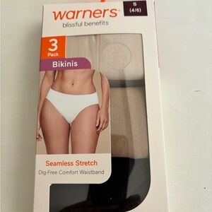 Warner's Blissful Benefits Seamless Bikinis 3-Pack